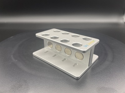 L-5101 双排8孔 1.5mL磁力架（铝合金款）