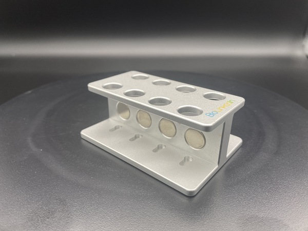 L-5101 双排8孔 1.5mL磁力架（铝合金款）